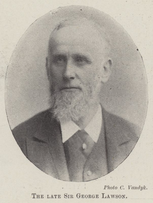 Il defunto Sir George Lawson da English Photographer