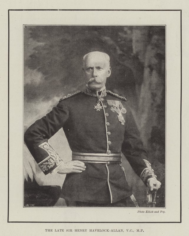 Il defunto Sir Henry Havelock-Allan, VC, MP da English Photographer