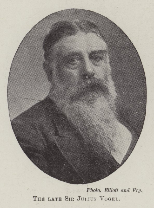 Il defunto Sir Julius Vogel da English Photographer