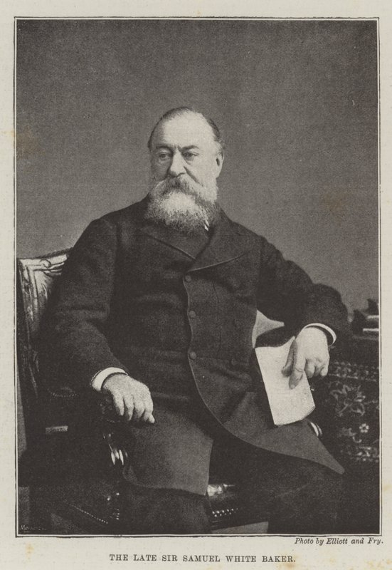 Il defunto Sir Samuel White Baker da English Photographer