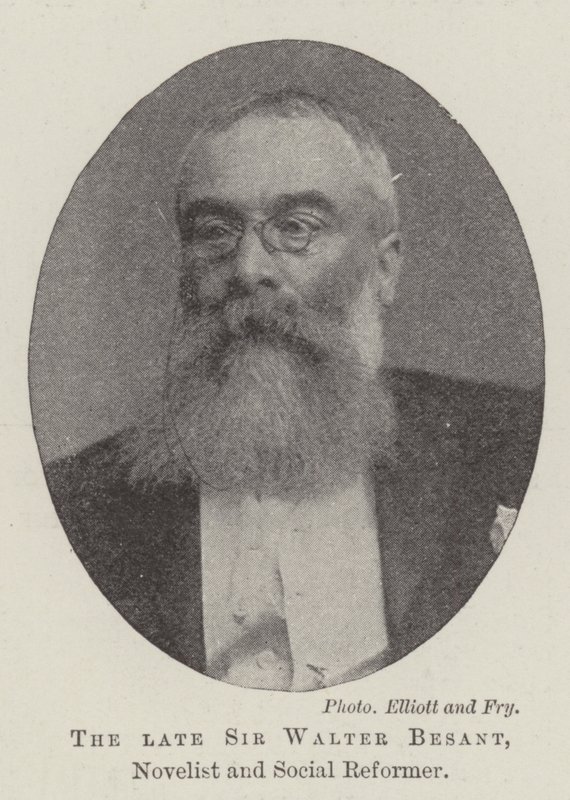 Il defunto Sir Walter Besant, romanziere e riformatore sociale da English Photographer