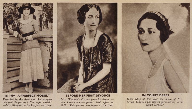 La giovane signora Simpson, futura duchessa di Windsor da English Photographer