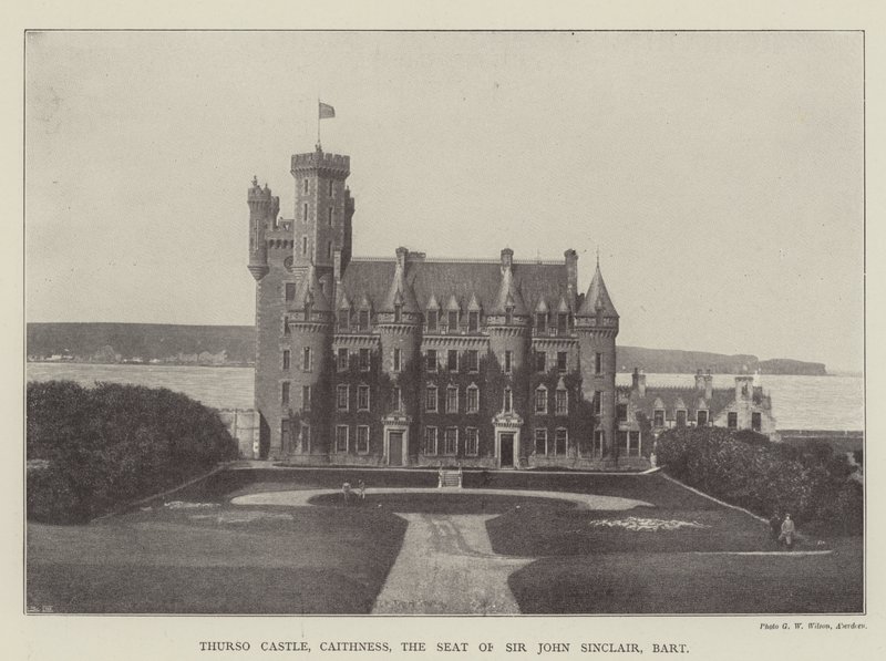 Castello di Thurso, Caithness, la Residenza di Sir John Sinclair, Barone da English Photographer