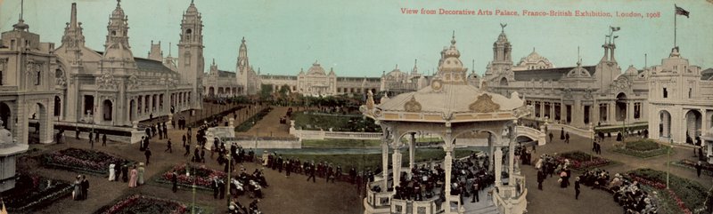 Vista dal Palazzo delle Arti Decorative, Esposizione Franco-Britannica, Londra, 1908 da English Photographer