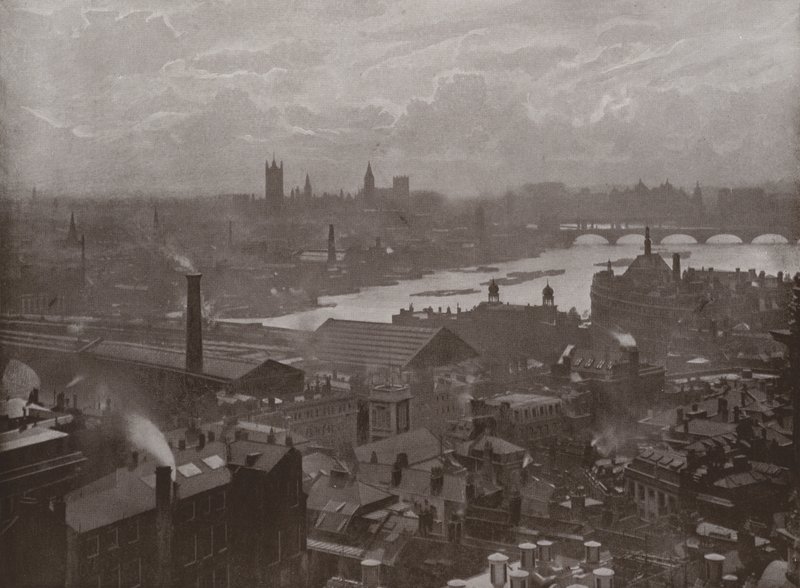 Vista dalla Golden Gallery, St Pauls, verso sud-ovest da English Photographer