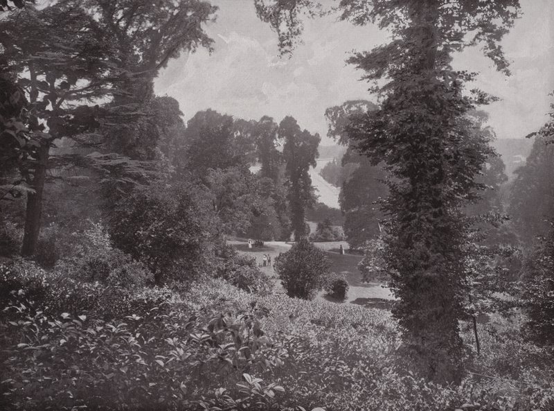 Vista dai Giardini della Terrazza, Richmond, guardando a Monte da English Photographer