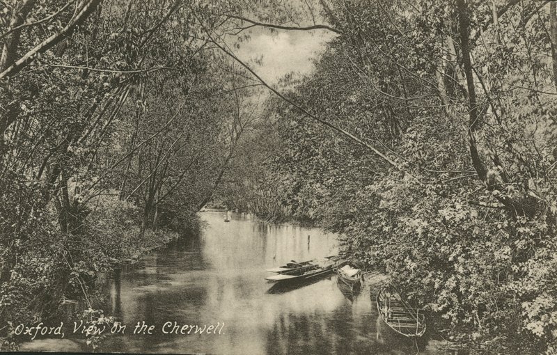 Vista sul fiume Cherwell, Oxford, Oxfordshire da English Photographer