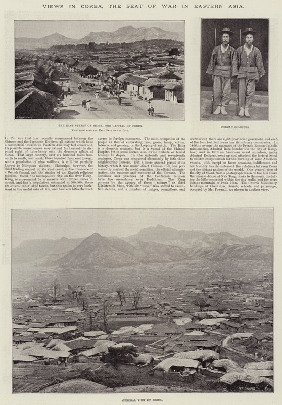 Vedute in Corea, il Teatro della Guerra in Asia Orientale da English Photographer