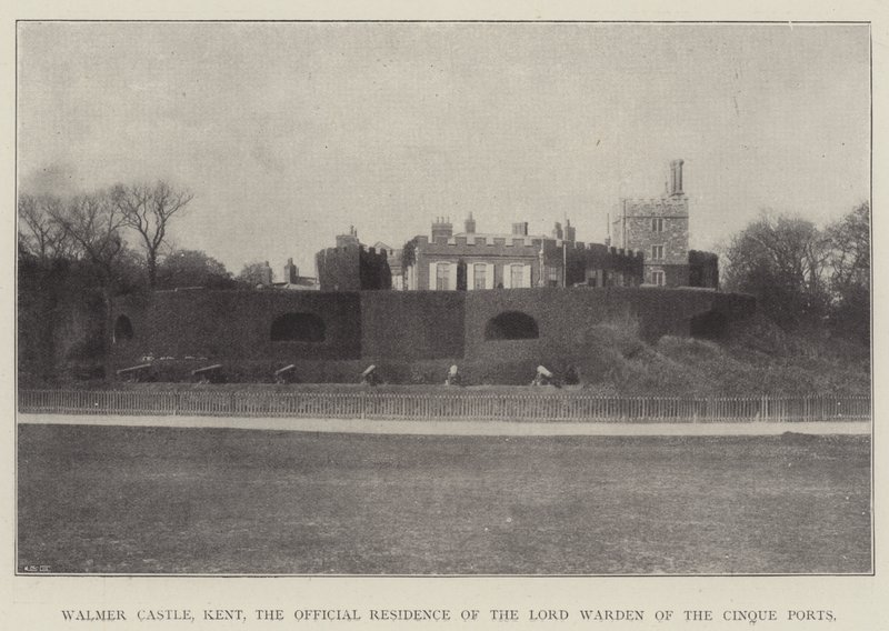 Castello di Walmer, Kent, la residenza ufficiale del Lord Warden dei Cinque Porti da English Photographer