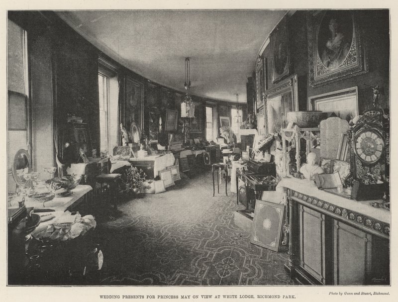 Regali di Nozze per la Principessa May in Mostra a White Lodge, Richmond Park da English Photographer