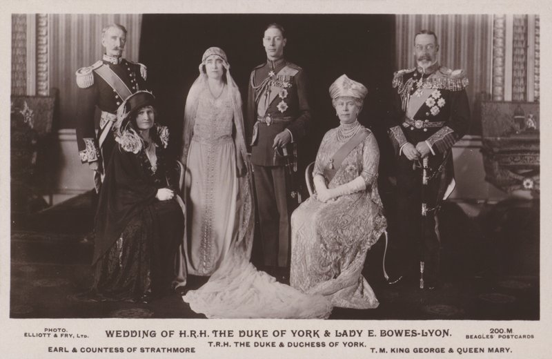 Matrimonio di S.A.R. il Duca di York e Lady E. Bowes-Lyon da English Photographer