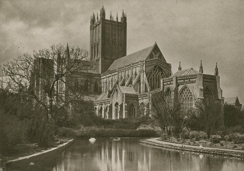 Cattedrale di Wells, dal Laghetto del Cigno da English Photographer