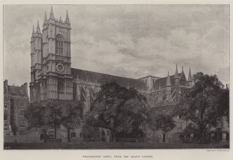 Abbazia di Westminster, dal giardino del Decano da English Photographer