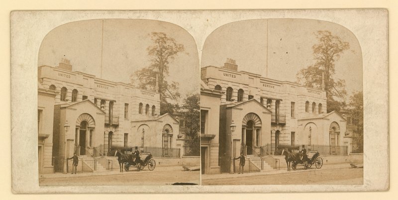 Whitehall Court o Yard, Vanbrugh House, demolito 1898 da English Photographer