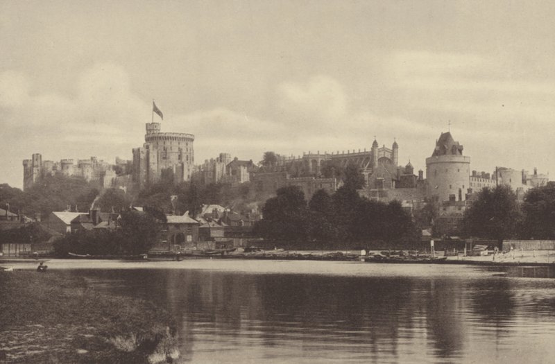 Castello di Windsor, vista dal fiume da English Photographer