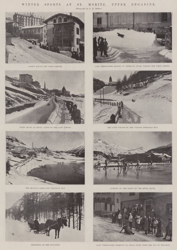 Sport invernali a St Moritz, Alta Engadina da English Photographer