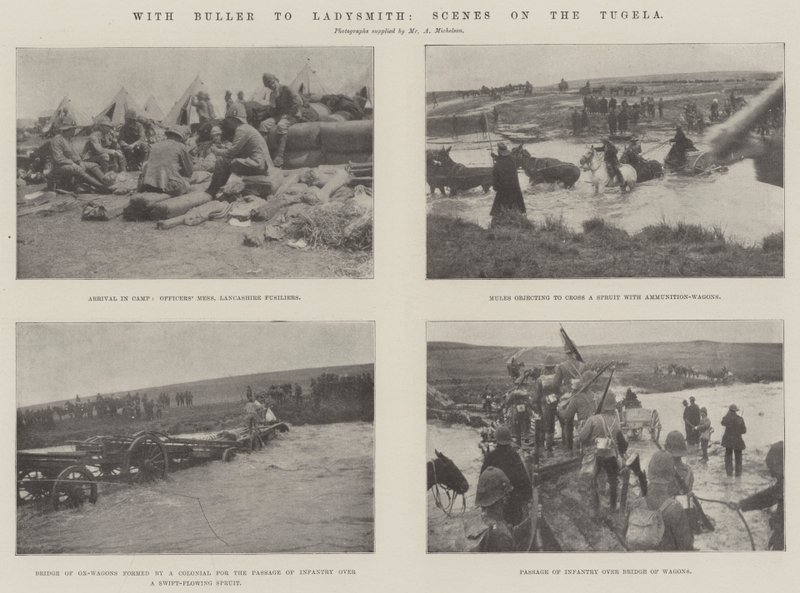 Con Buller a Ladysmith, scene sul Tugela da English Photographer