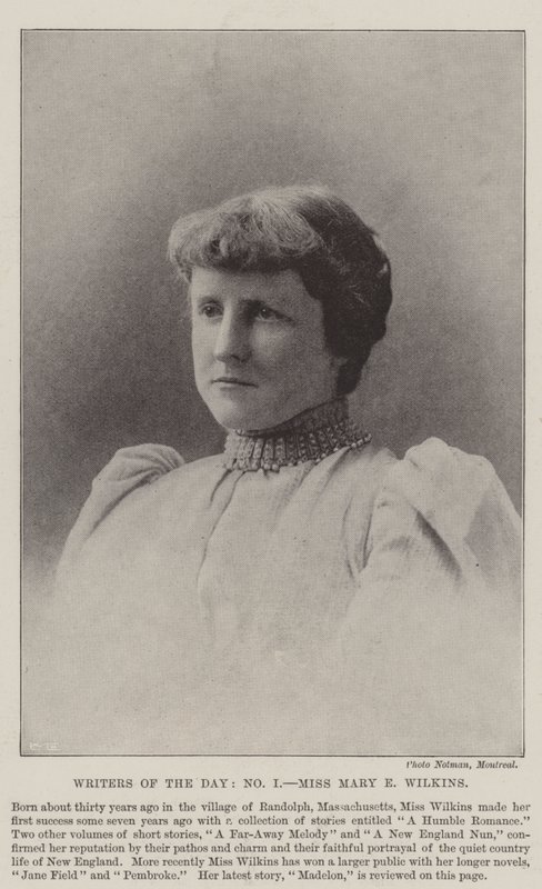 Scrittori del Giorno, Miss Mary E Wilkins da English Photographer