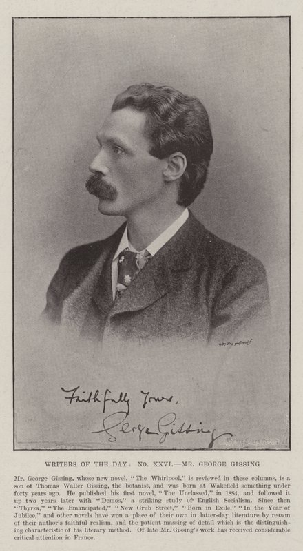 Scrittori del giorno, Mr George Gissing da English Photographer