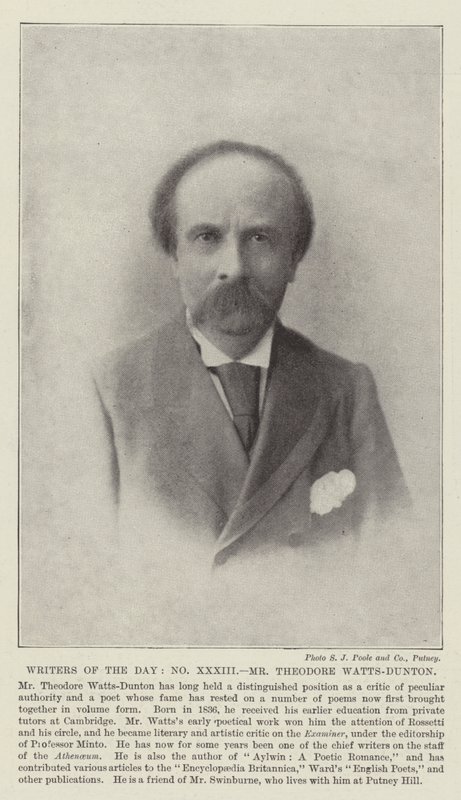 Scrittori del giorno, Signor Theodore Watts-Dunton da English Photographer