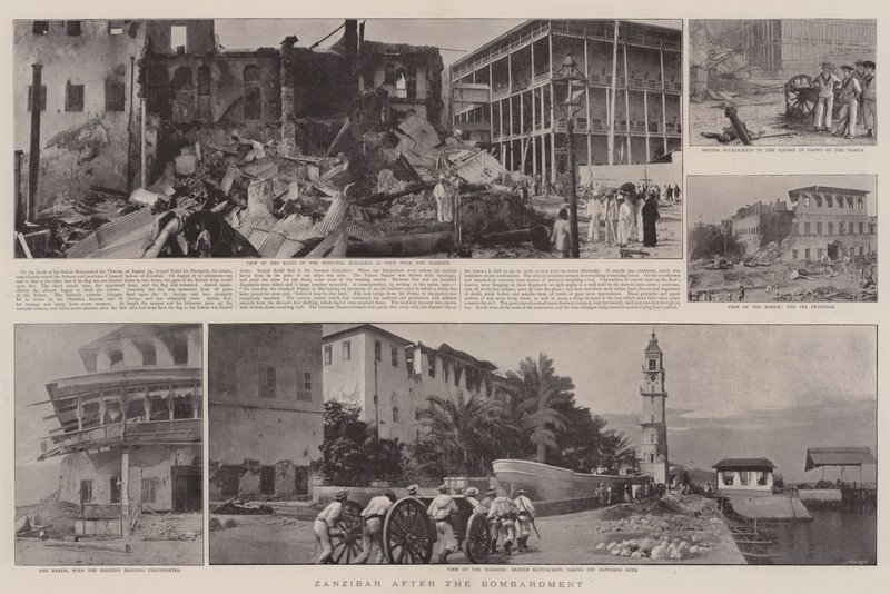 Zanzibar dopo il bombardamento da English Photographer