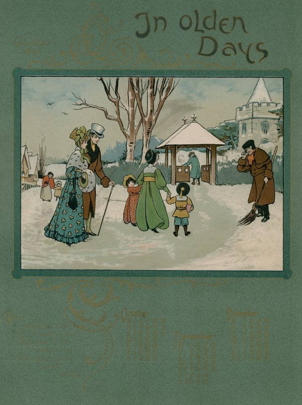 Calendario del 1905 con versi di Alfred Austin da English School