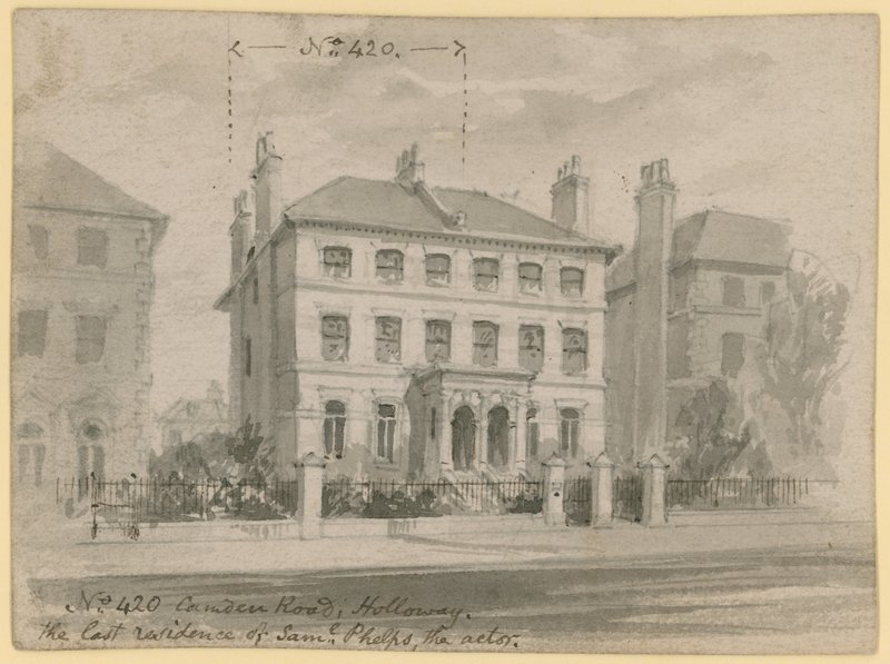 420 Camden Road, Holloway, ultima residenza di Samuel Phelps, l