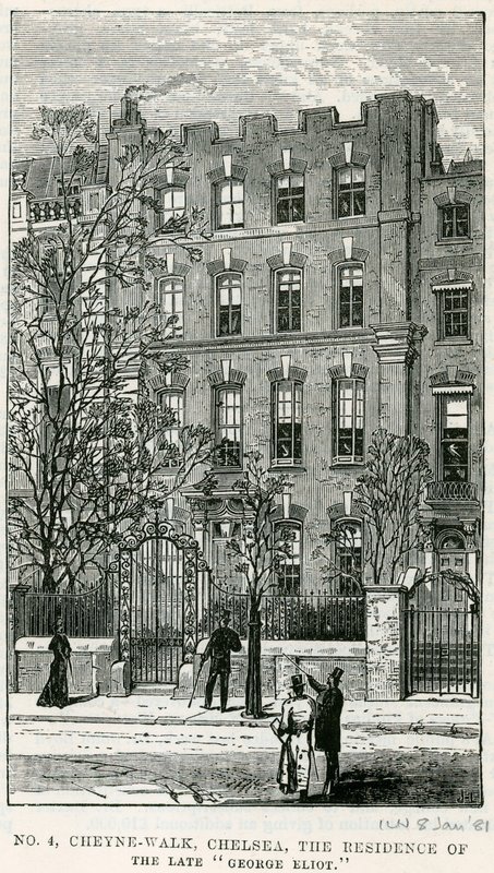 4 Cheyne Walk, Chelsea, la residenza del defunto George Eliot da English School