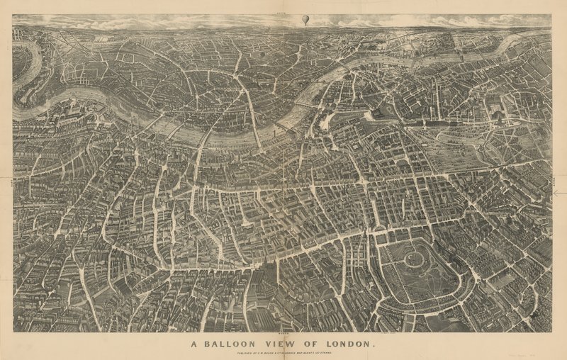 Veduta aerea di Londra (vista da nord) da English School