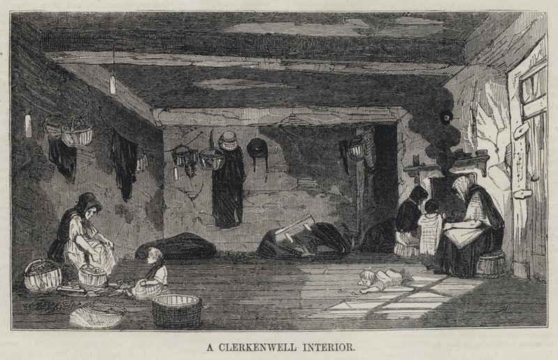 Un Interno di Clerkenwell (incisione) da English School