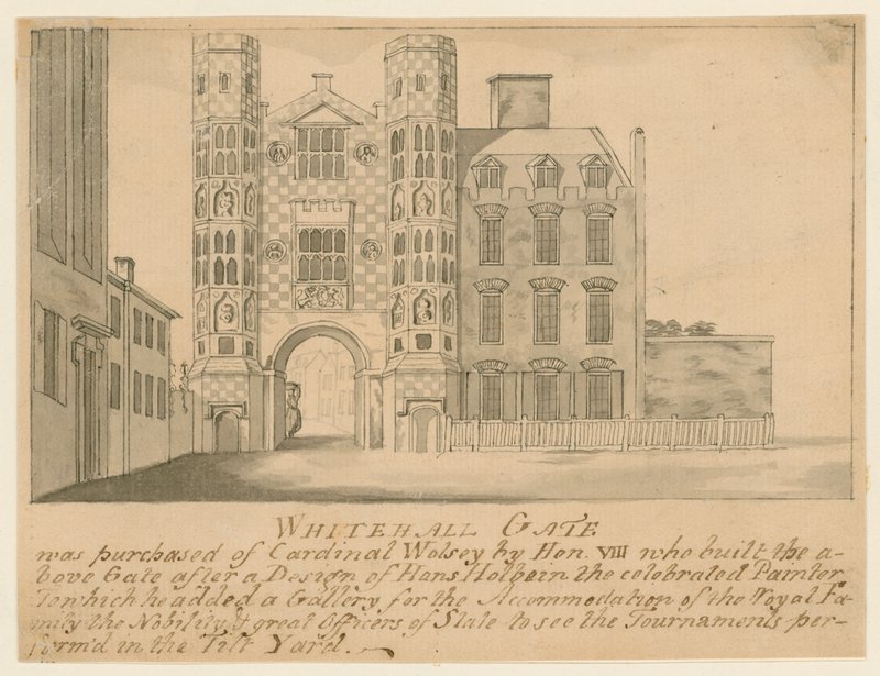 Una Porta appartenente al Vecchio Palazzo di Whitehall da English School