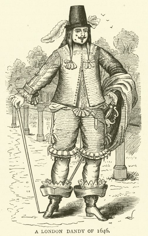 Un dandy londinese del 1646 da English School