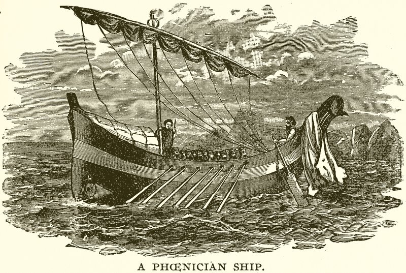 Una nave fenicia da English School