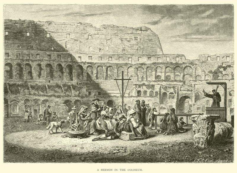 Un sermone nel Colosseo da English School