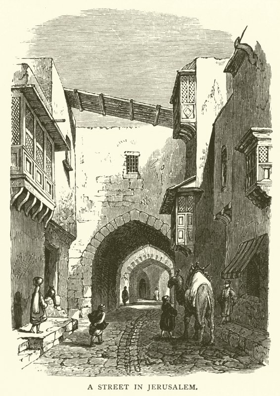 Una strada di Gerusalemme da English School