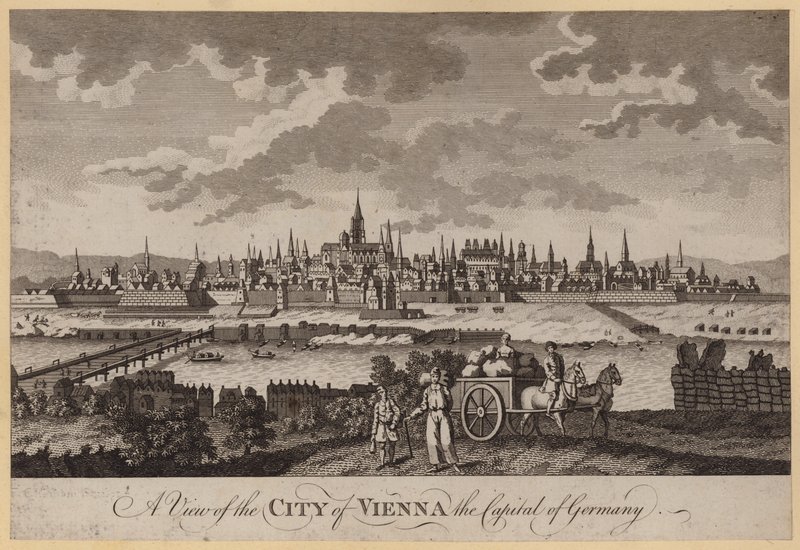 Veduta della città di Vienna, capitale della Germania da English School