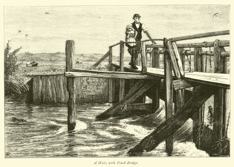 Una chiusa, con ponte fisso da English School