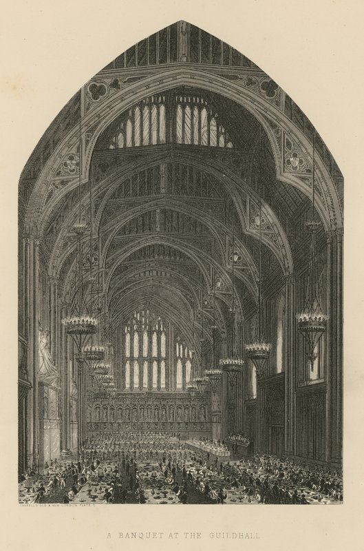 Un banchetto a Guildhall da English School