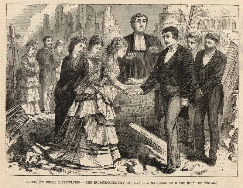Un matrimonio tra le rovine di Chicago da English School
