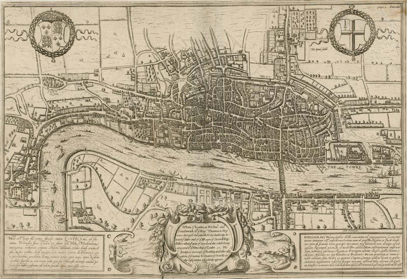 Piano di Londra, Westminster e Southwark come furono rilevati durante il regno della regina Elisabetta da English School