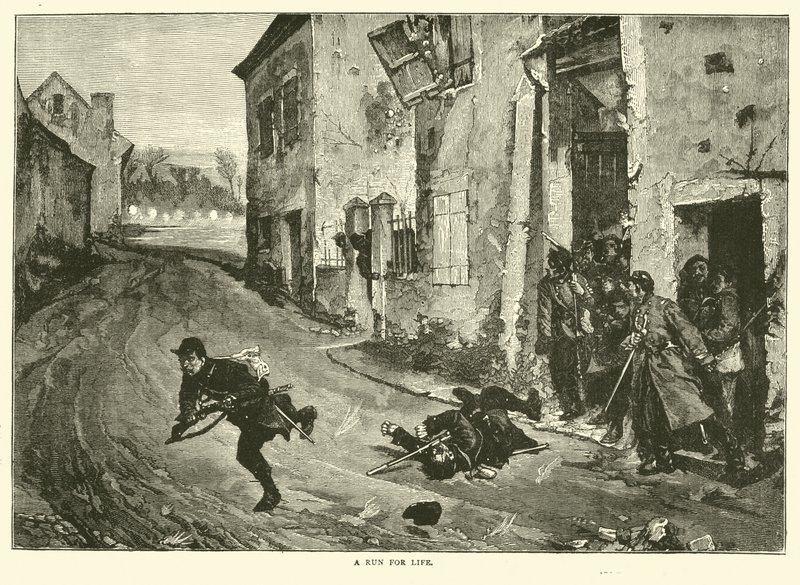 Una corsa per la vita, maggio 1871 da English School