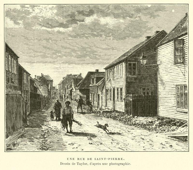 Una strada a Saint-Pierre, Saint Pierre e Miquelon da English School