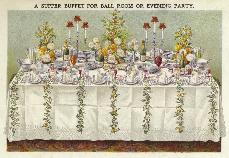 Un buffet per sala da ballo o festa serale da English School