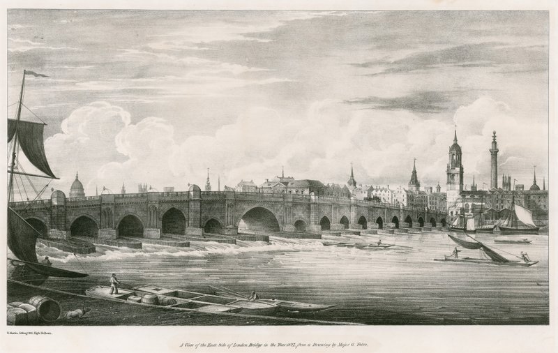 Veduta del lato est del Ponte di Londra nell