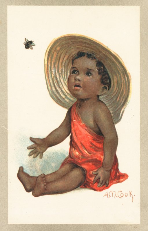 Un giovane bambino nero da English School