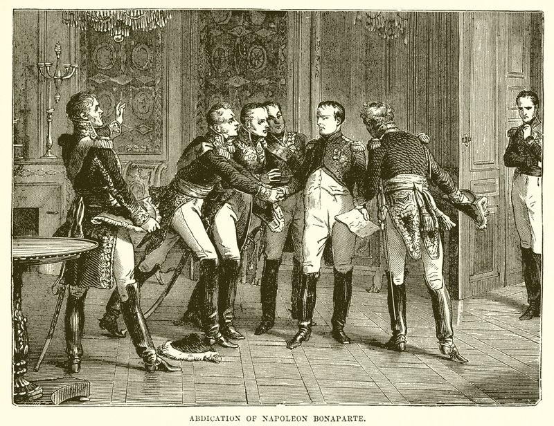 Abdicazione di Napoleone Bonaparte da English School