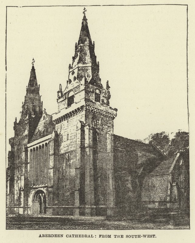 Cattedrale di Aberdeen, da sud-ovest da English School