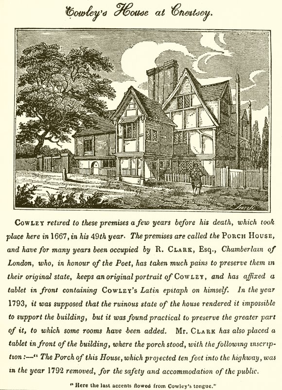 Casa di Abraham Cowley a Chertsey da English School