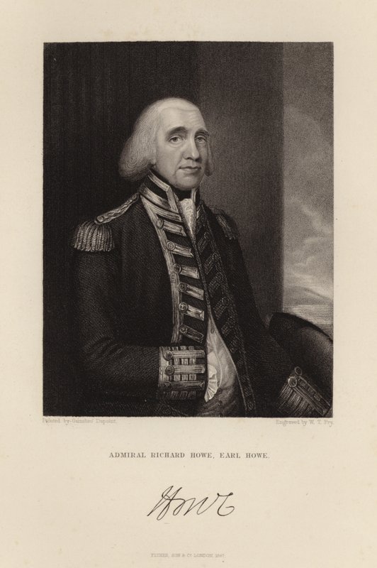 Ammiraglio Richard Howe da English School