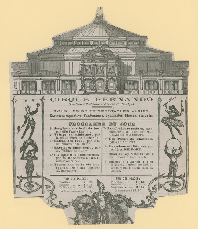 Pubblicità per il Cirque Fernando da English School
